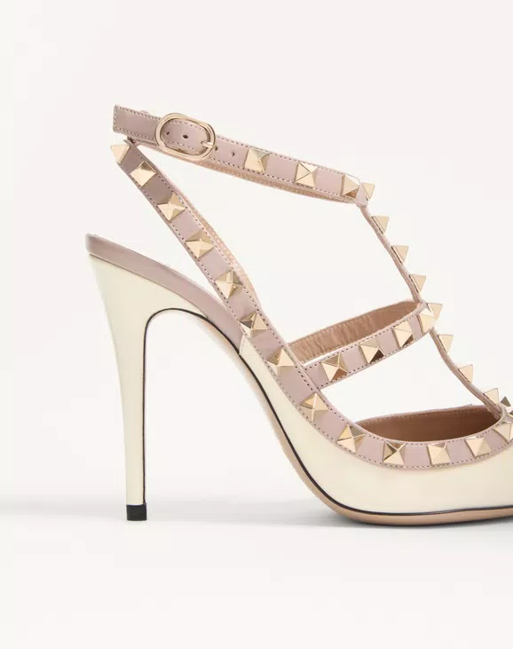 Valentino Patent Rockstud Caged Pump 100Mm - Image 2